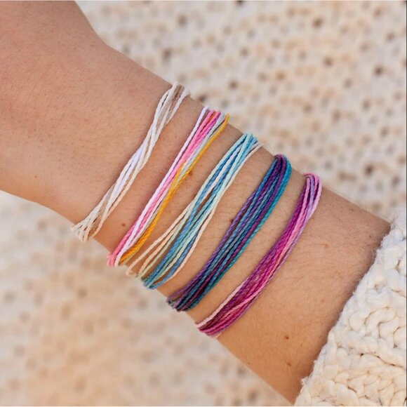 Spring Daze Friendship Bracelet Pack - 5 Cotton Waterproof Stackable Bracelets f - Picture 2 of 6